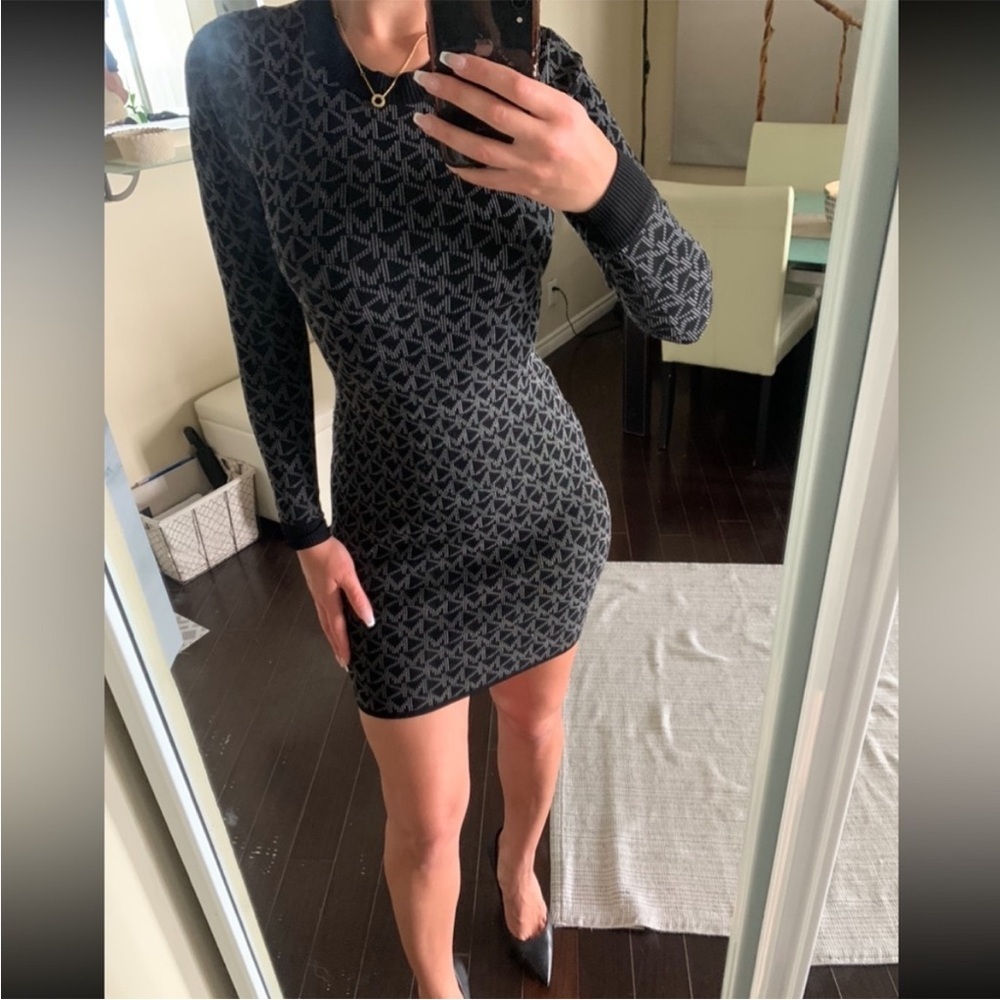 Small Michael Kors Monogram Black Dress